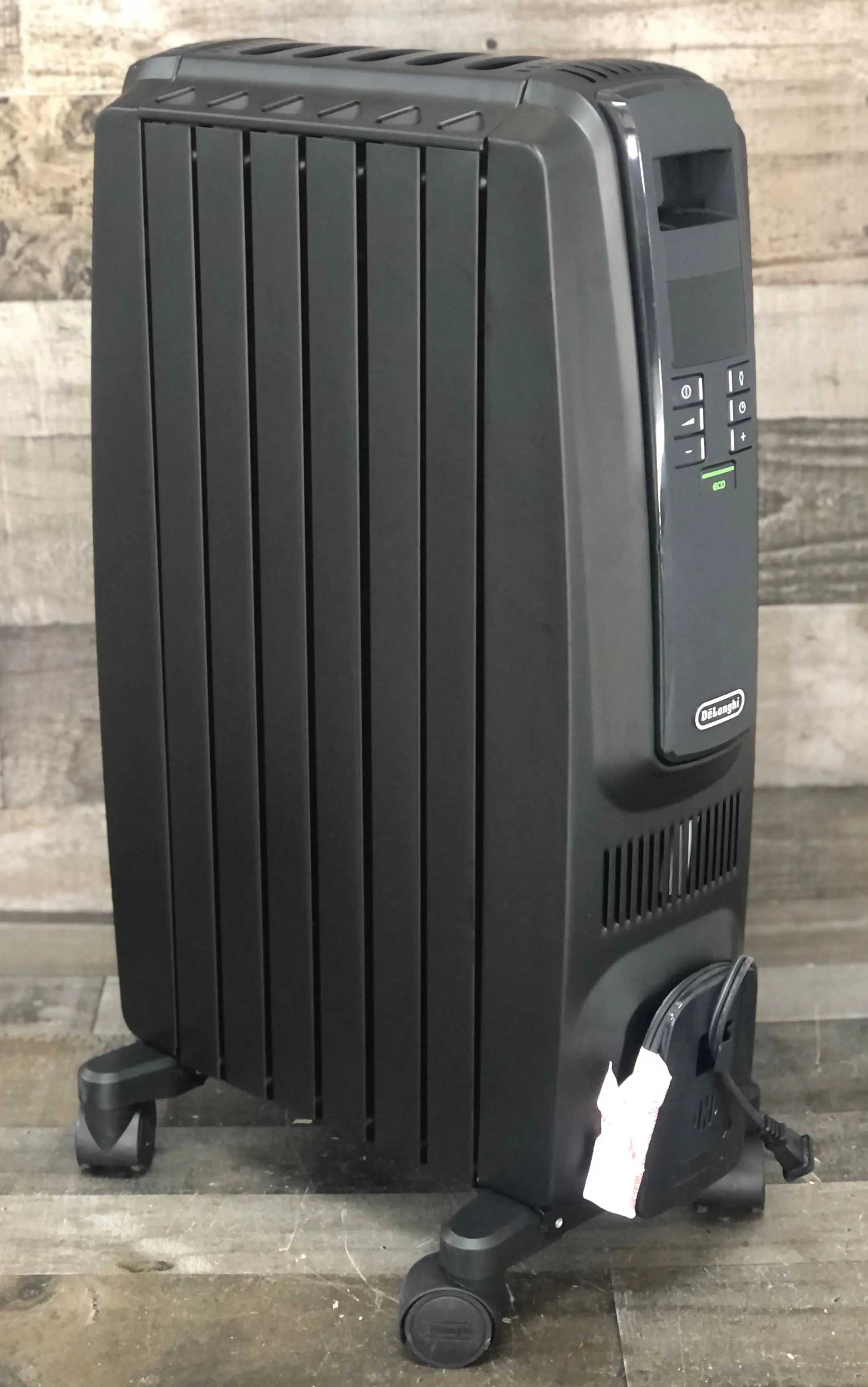 Oil Filled Radiator Space Heater, Quiet 1500W, Adjustable Thermostat, 3 Heat Settings, Timer, Energy Saving, Safety Features, White, , Black
