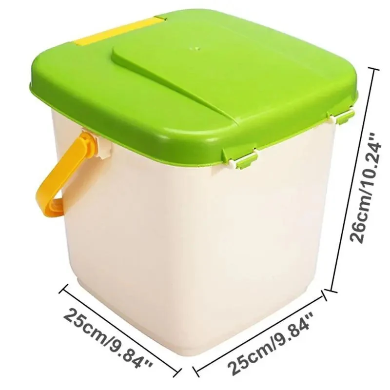 Tumbler de Compostaje Plástico de Gran Capacidad para Encimera de Cocina 12L
