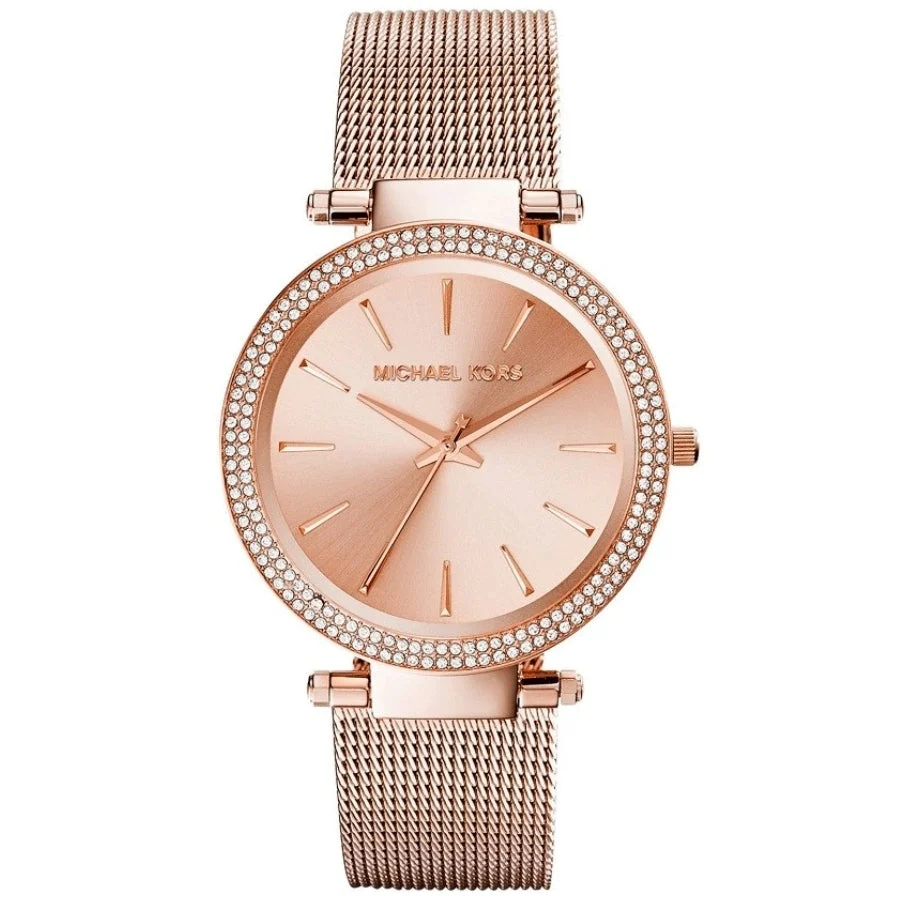 Michael Kors Darci Rose Gold Mesh Strap Women's Watch - MK3369
