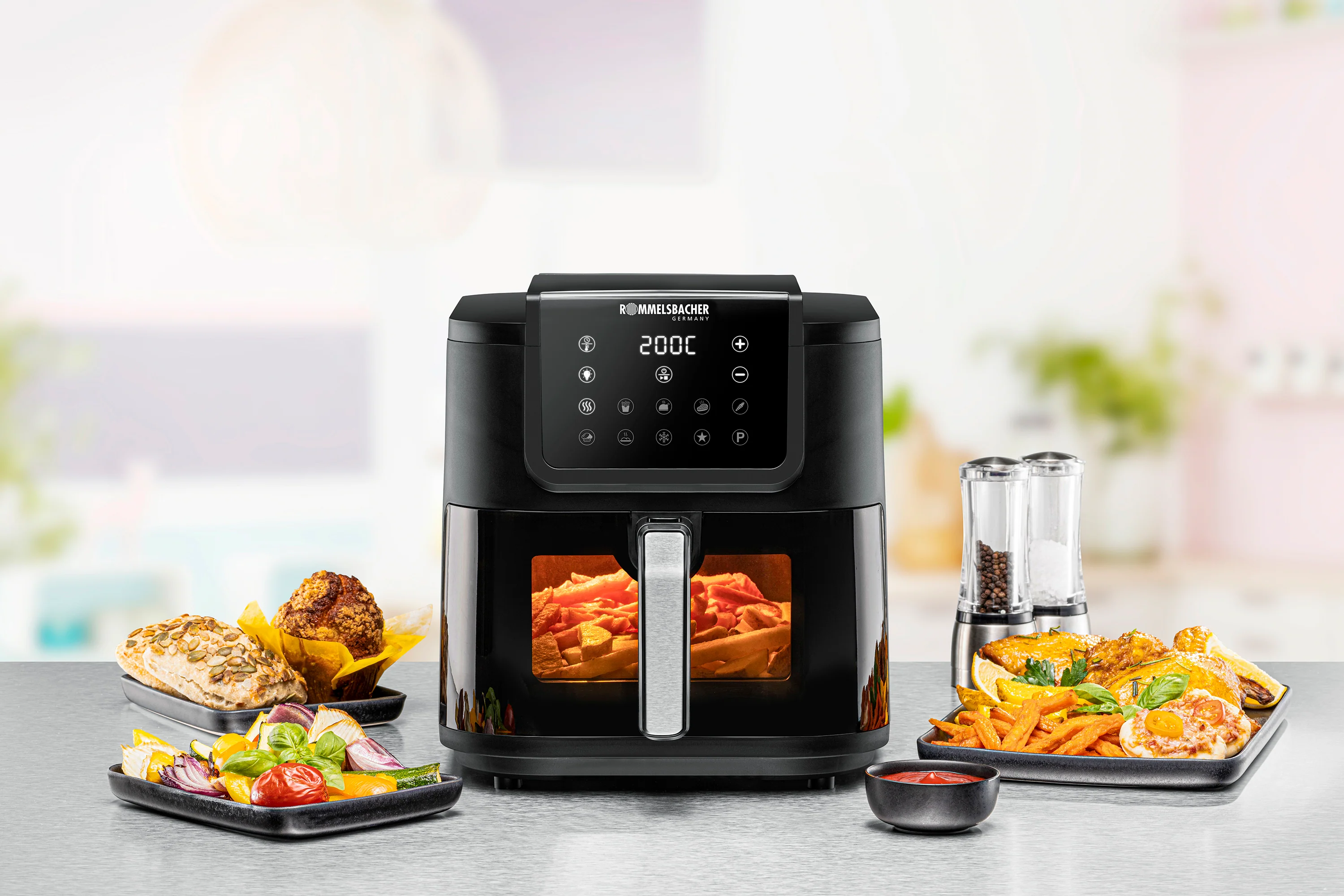 2025 Freidora de aire caliente Rommelsbacher FRH 1700