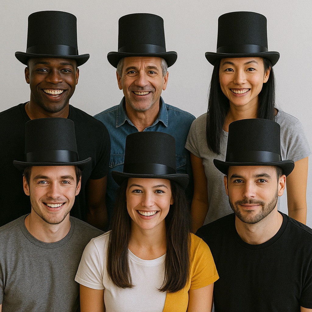 Top Hat Black  1350