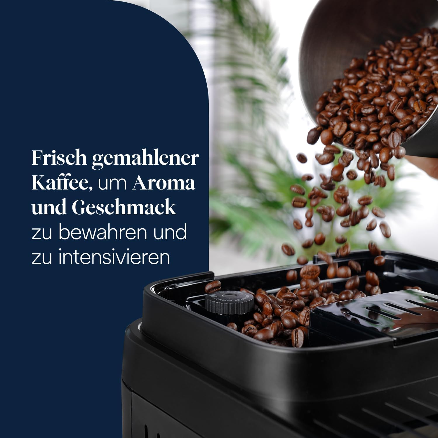 De’Longhi Magnifica Evo Next - Perfetto Kaffeevollautomat mit LatteCrema-Milchaufschäumer, 13 One-Touch-Getränke, Coffee- und Cappuccino Kaffeemaschine, farbiges Touch-Display, Titan (ECAM312.80.SB)
