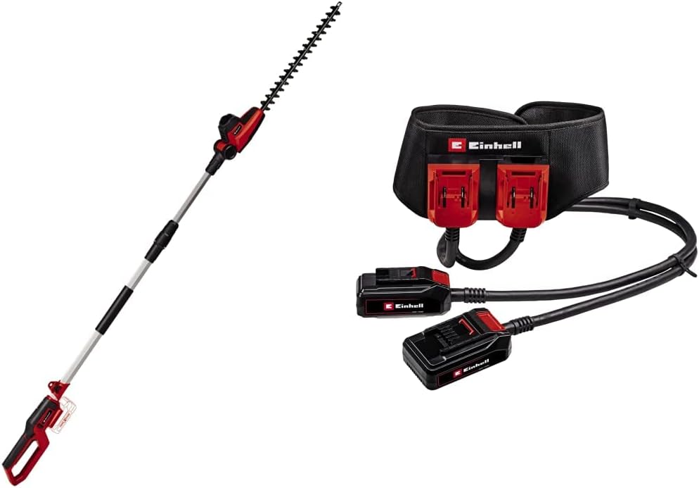 Einhell Akku-Teleskop-Heckenschere GC-HH 18/45 Li T-Solo Power X-Change (Lithium-Ionen, Hauptgriff drehbar, Metallgetriebe, Motorkopf 7-fach neigbar, ohne Akku und Ladegert)