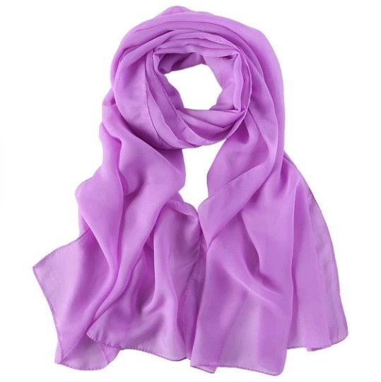 Lavender Long Sheer Chiffon Scarf   21