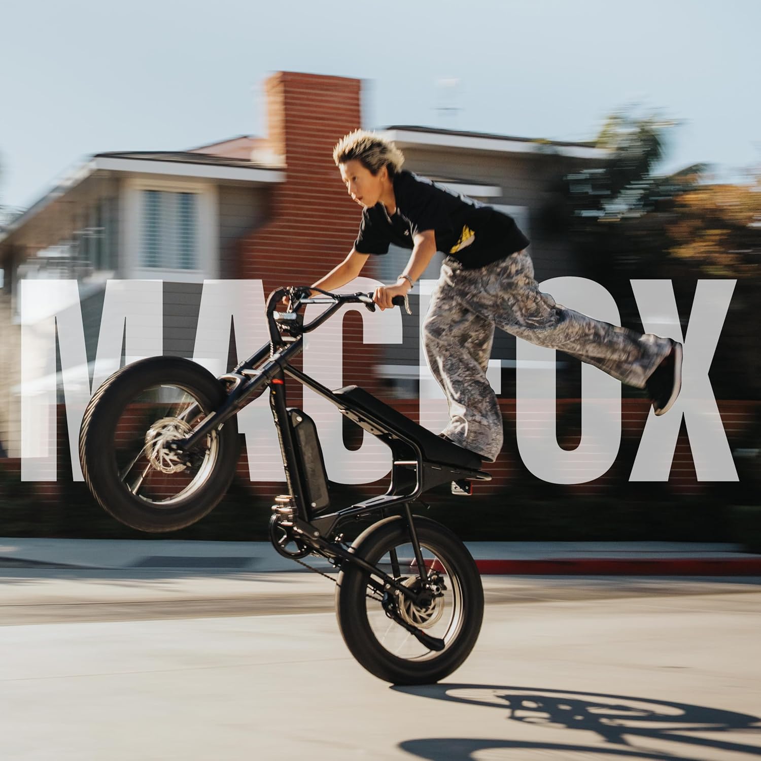 MACFOX Electric Bike for Adults Wheelies with 750W/500W Motor and 48V Ebike Battery, 20 Fat Tire Electric Dirtbike with Dual Disc Brakes and Shock Absorbers for Mountains, Road (US Warehouse)