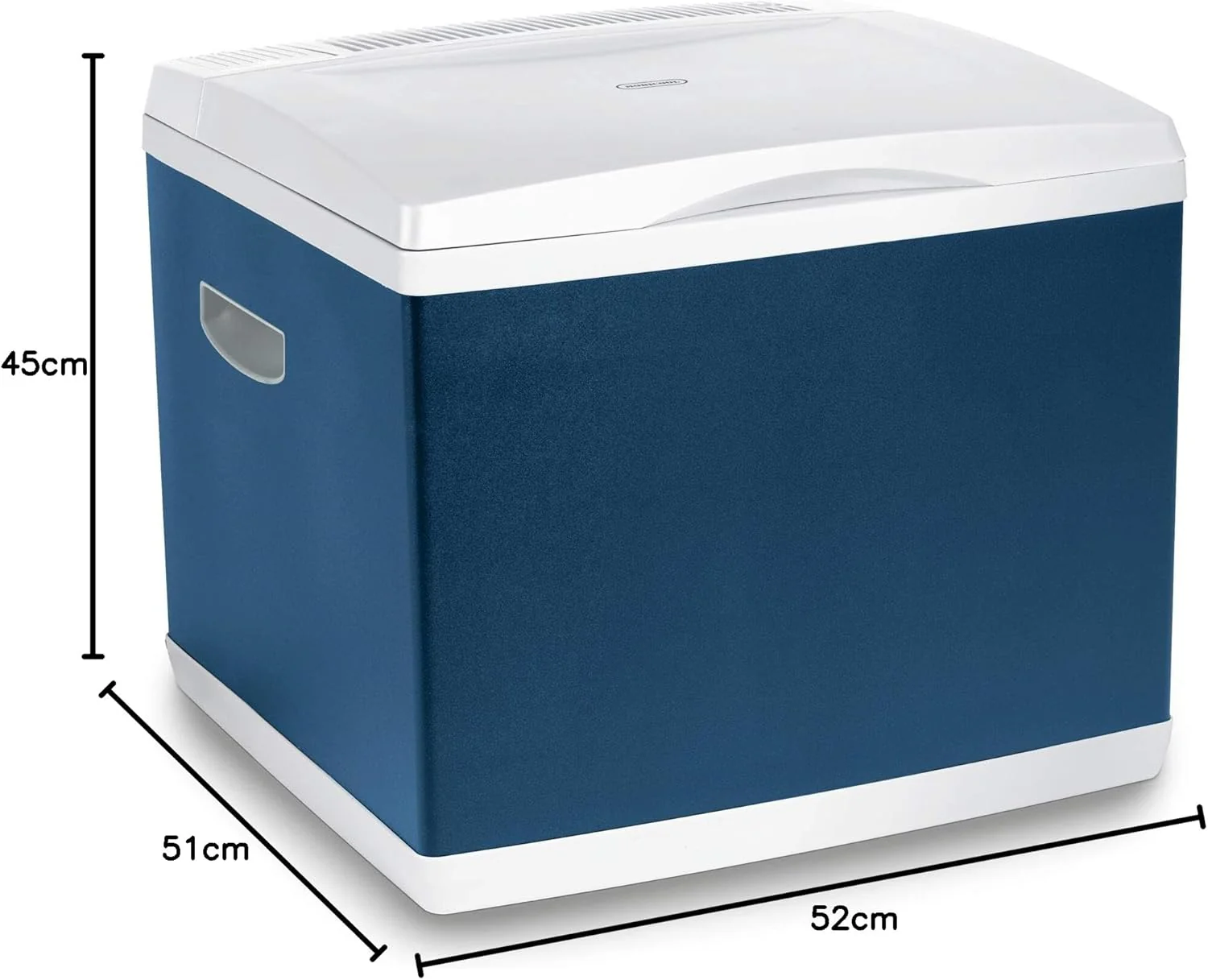Mobicool MB40, Hybride, draagbare compressor- thermo-elektrische koelbox/vriezer, 38 liter, 12 V en 230 V voor auto, vrachtwagen, stopcontact, Blauw
