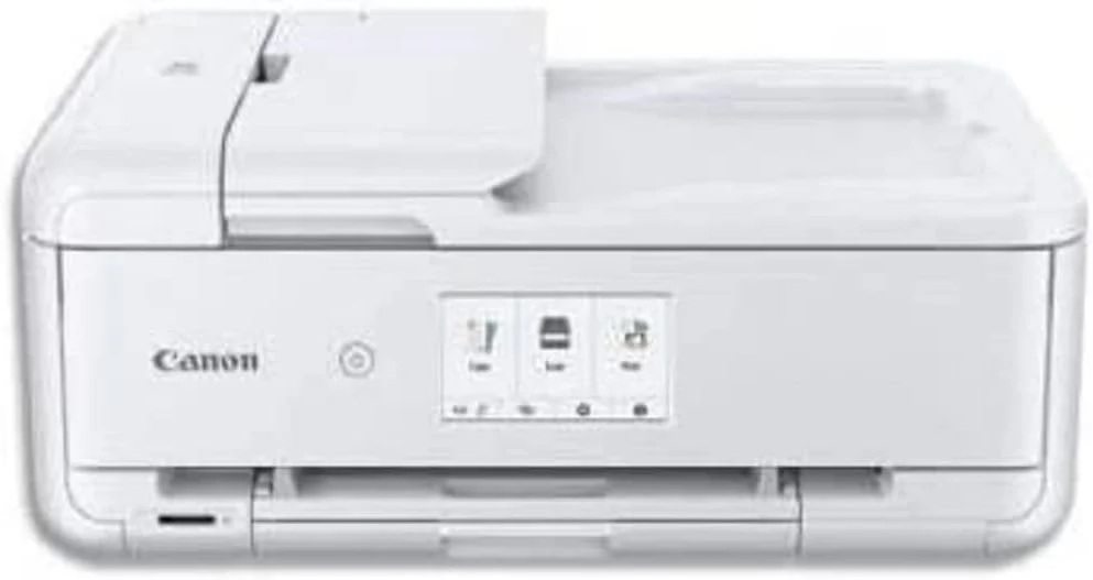 Canon PIXMA TS9550 Printer kleureninktstraal-multifunctioneel apparaat A4 A3 (printer A3, scanner, kopieerapparaat, 5 afzonderlijke inkten, wifi, LAN, print-app, 2 papierladen, dubbelzijdig afdrukken) zwart