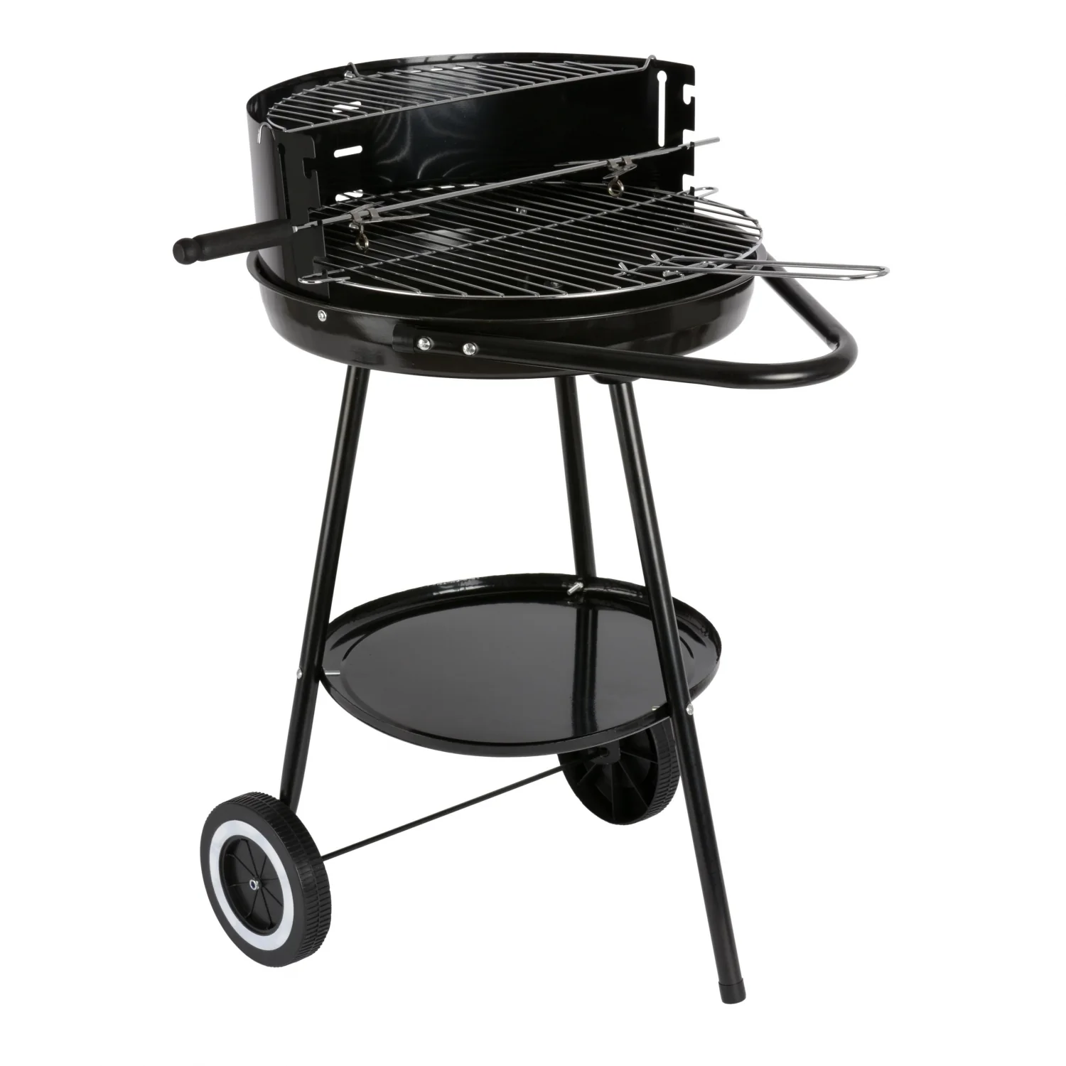 Barbacoa Redonda con Asas y Ruedas Idealcasa
