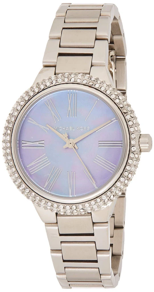Michael Kors Mini Taryn Purple MOP Dial Silver Women's Watch - MK6562