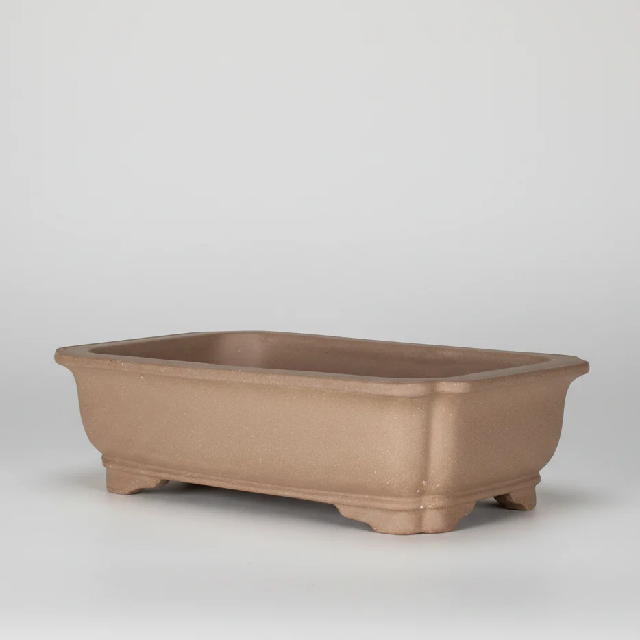 31cm Unglazed Bonsai Pot Oval | 31cm x 25cm x 8cm | Rectangle | Brown