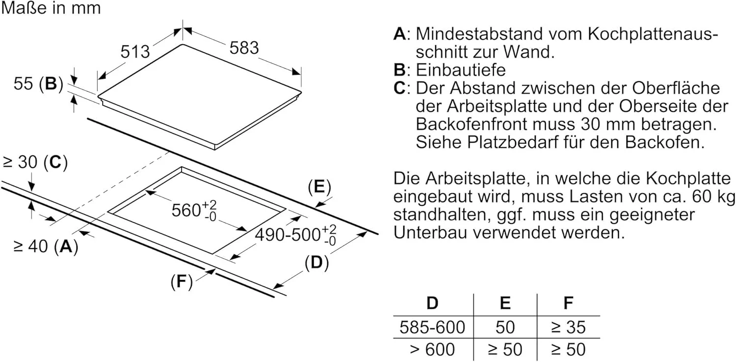 Siemens EQ522IA01, Einbauherd-Set, Bestehend aus HE517GBS4 Herd, 60 x 60 cm, 3D Hei?luft, Selbstreinigung, Clip Auszug & EI645CFB6E Induktionskochfeld, Br?terzone, powerBoost, Edelstahl Rahmen