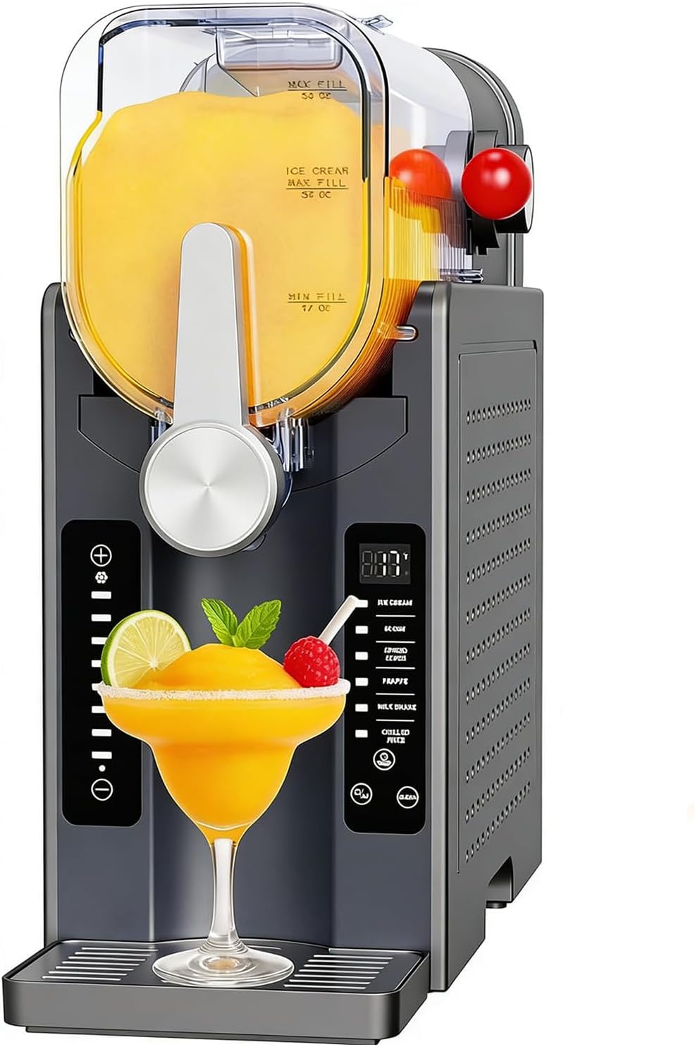 Máquina Para Granizados Y Hielo Raspado De 1,6 L, Máquina Para Hacer Helados Con 6 Programas Preestablecidos, Autolimpieza Con Un Solo Toque Para Batidos, Batidos Y Margaritas