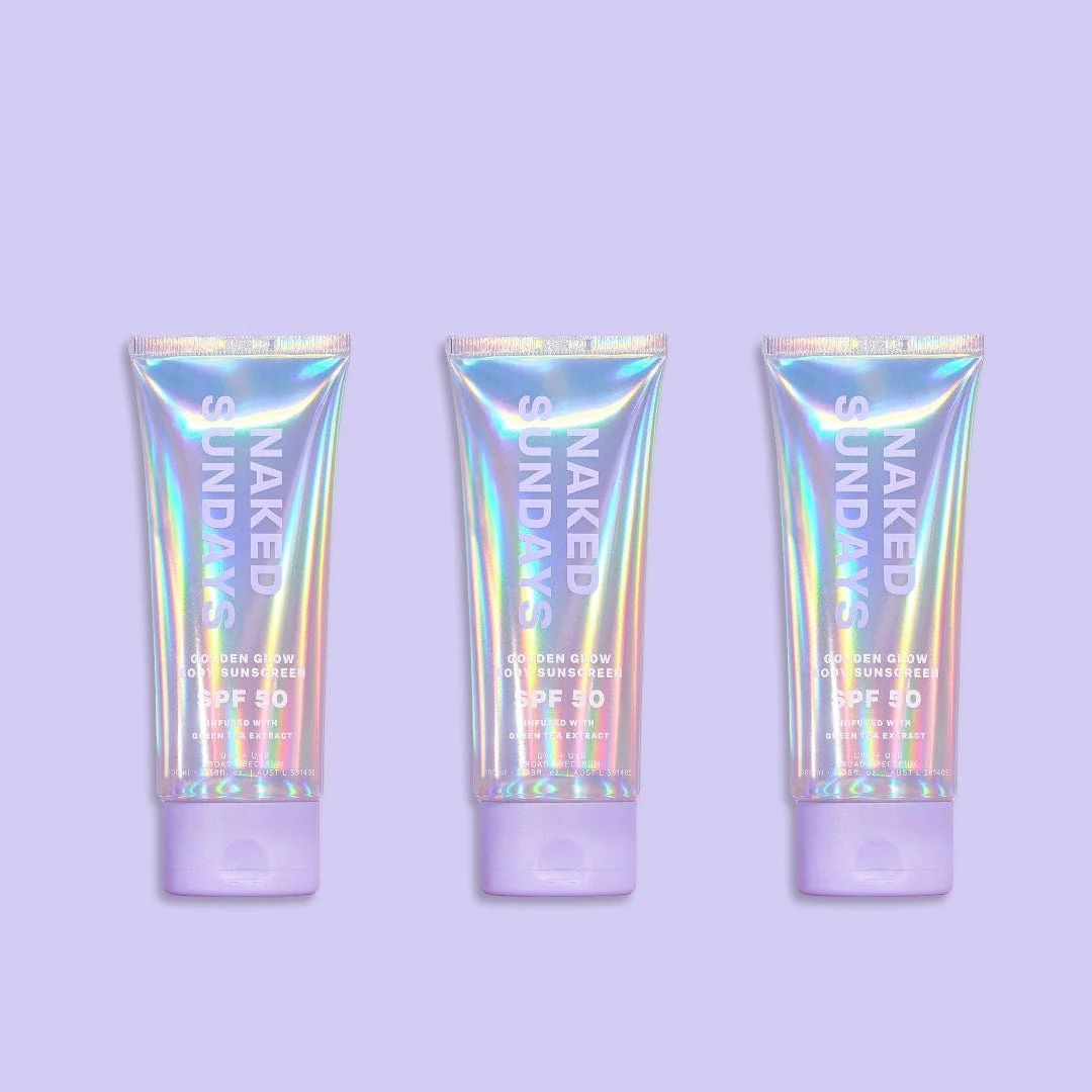 Full Size Trio Variant - SPF50 Golden Glow Body Sunscreen