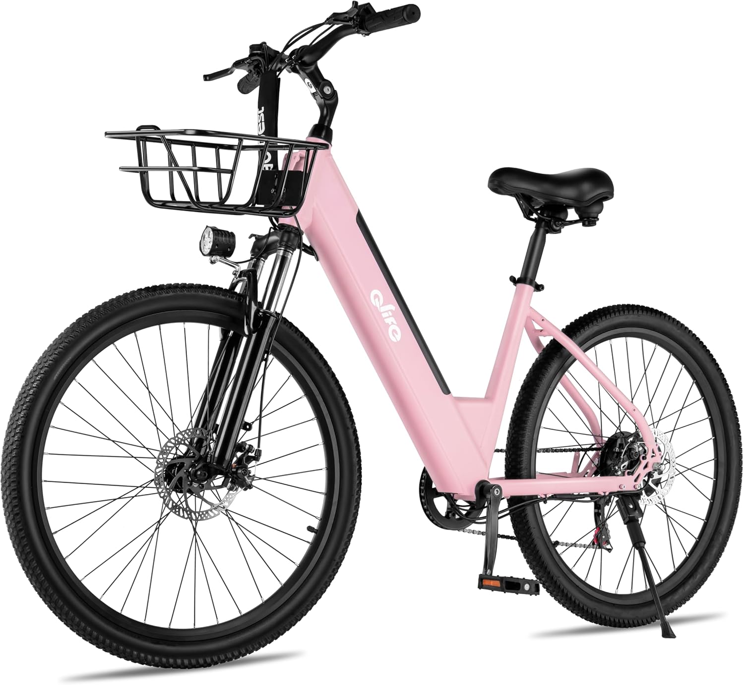 Qlife Cityone Electric Bike for Adults 26 Step-Through 22MPH Ebike with 2.1 Tire,UL2849 Certified Built-in Removable Battery,Peak 750W Motor Ebikes with 7 Speed, Commuter E Bicycle