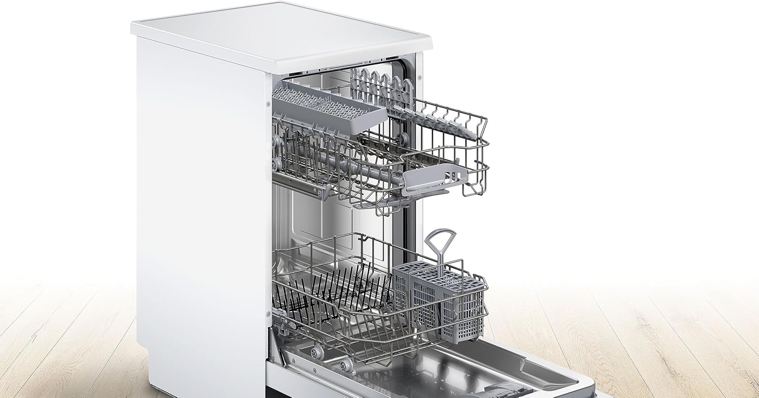 Dishwasher 45 cm BOSCH SPS2HKW58E E-Class 9 place settings White WiFi