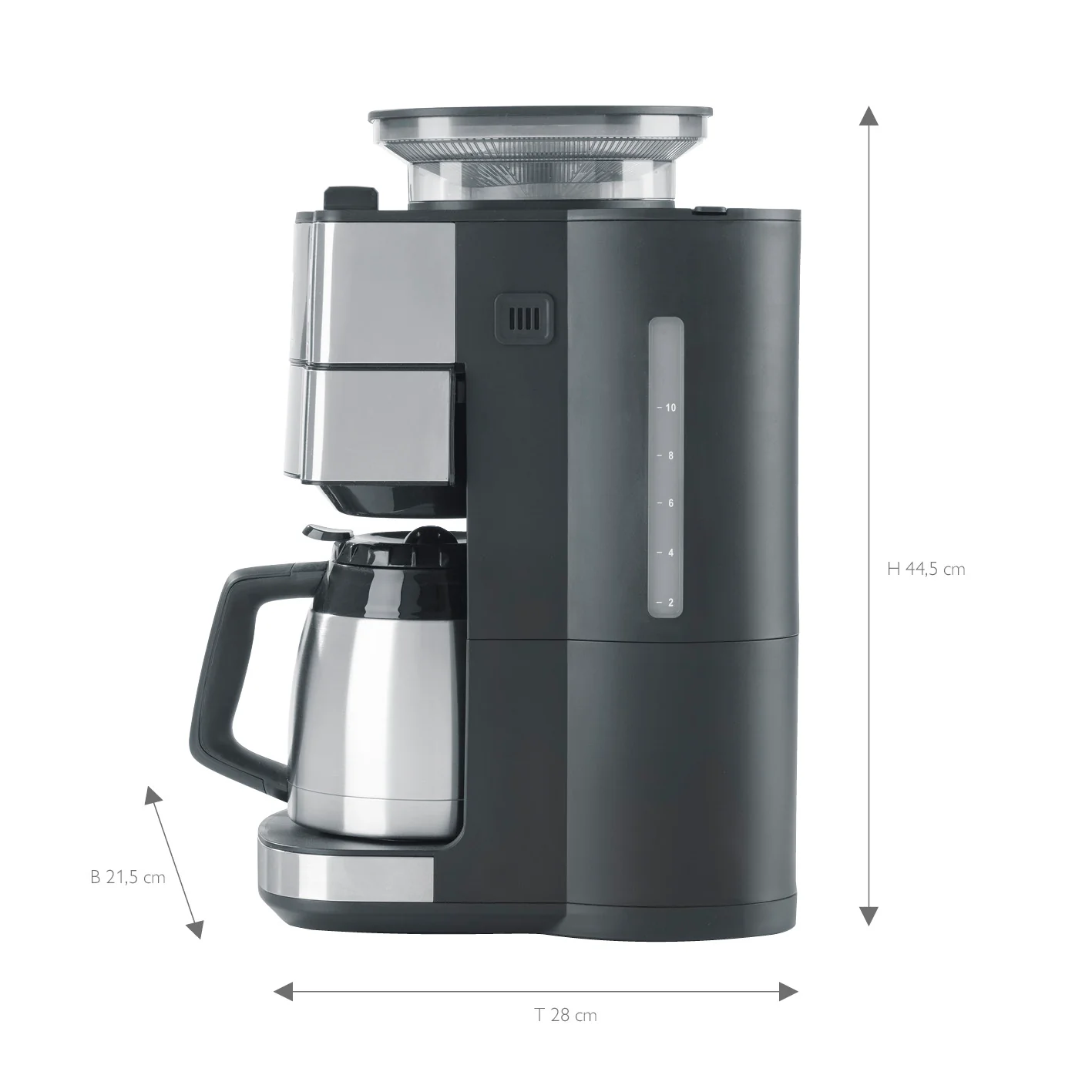 2025 FRESH-AROMA-PERFECT II – Cafetera de filtro con molinillo integrado y jarra isotérmica