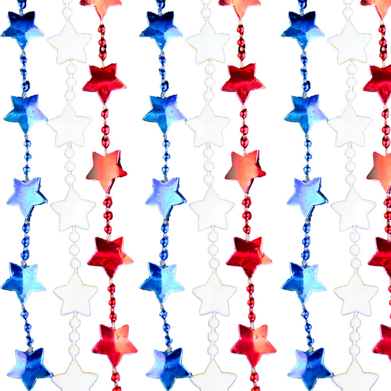 Patriotic Star Beads 4th of July 21 PACK 6523