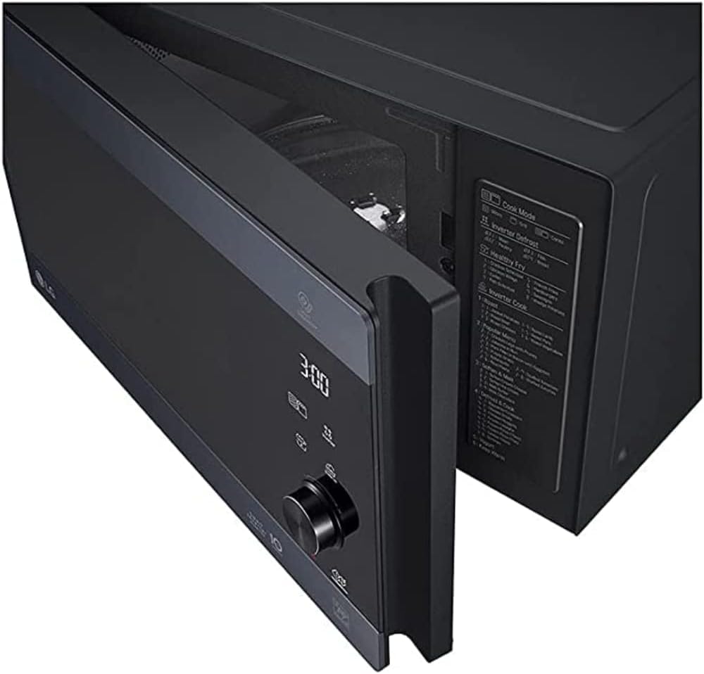 LG MS2595CIS Mikrowelle mit Smart Inverter Technologie, 25 Liter Kapazität, 1000 W, Automatikprogramme, einstellbare Leistungsstufen und EasyClean-Funktion, Silber