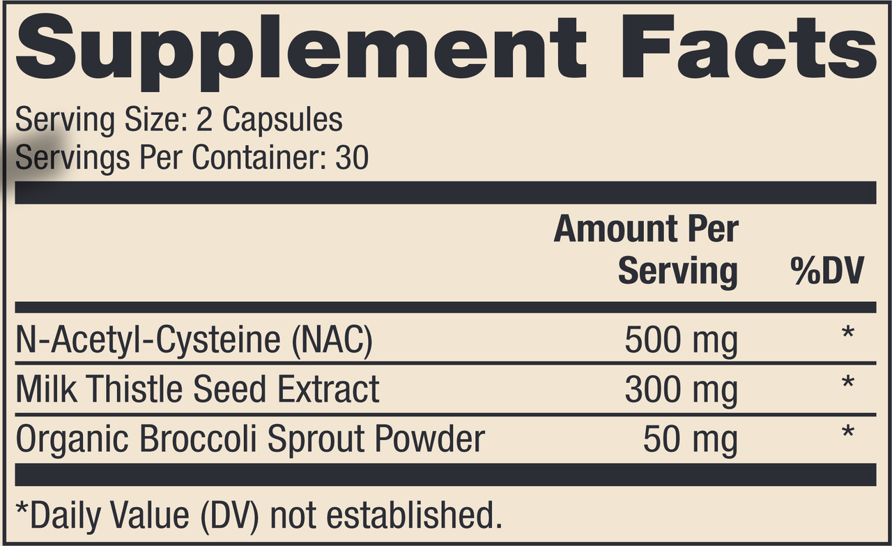 NAC with Milk Thistle 60 capsules