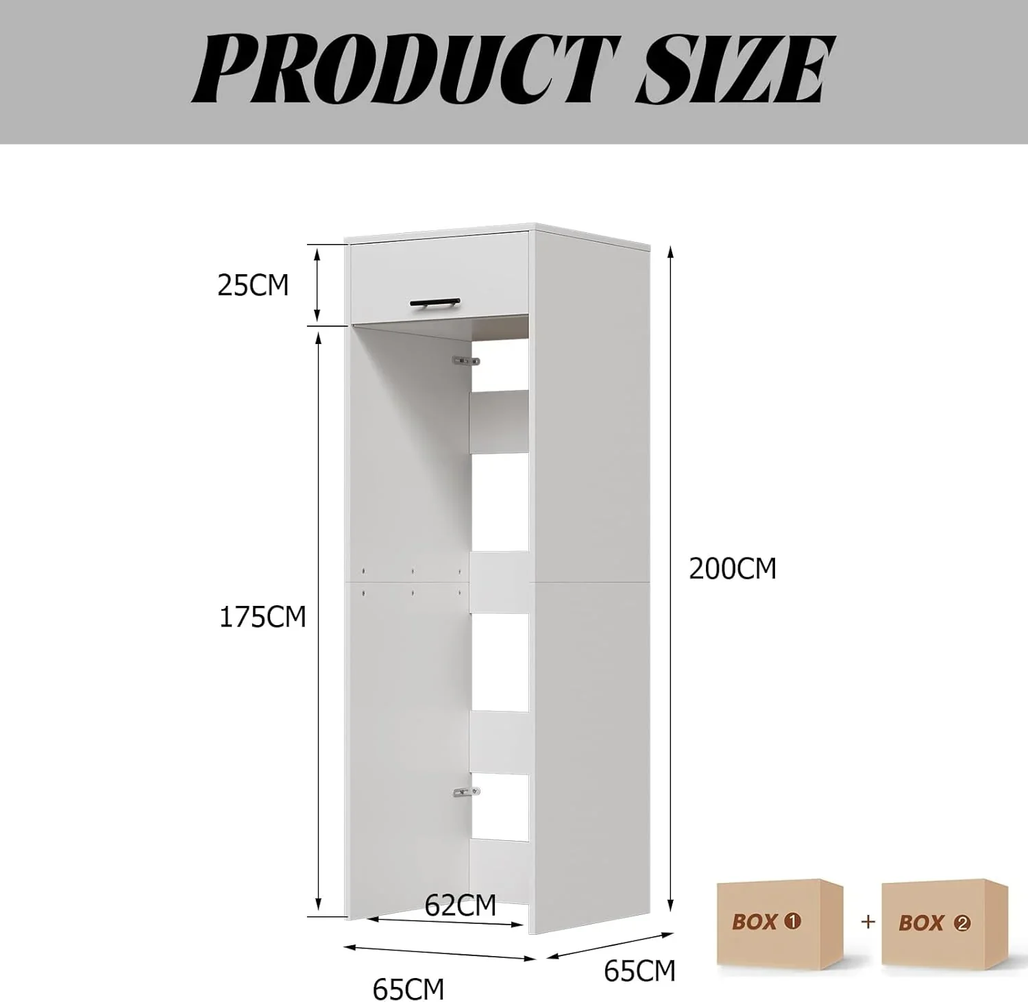 MSFE Armario para Secadora y Lavadora,Mueble Lavadora con Espacio de Almacenamiento,Estantería Organizador de Baño,Estantería para Cuarto de Baño,200 * 65 * 65 CM,Enviado en 2 Paquetes
