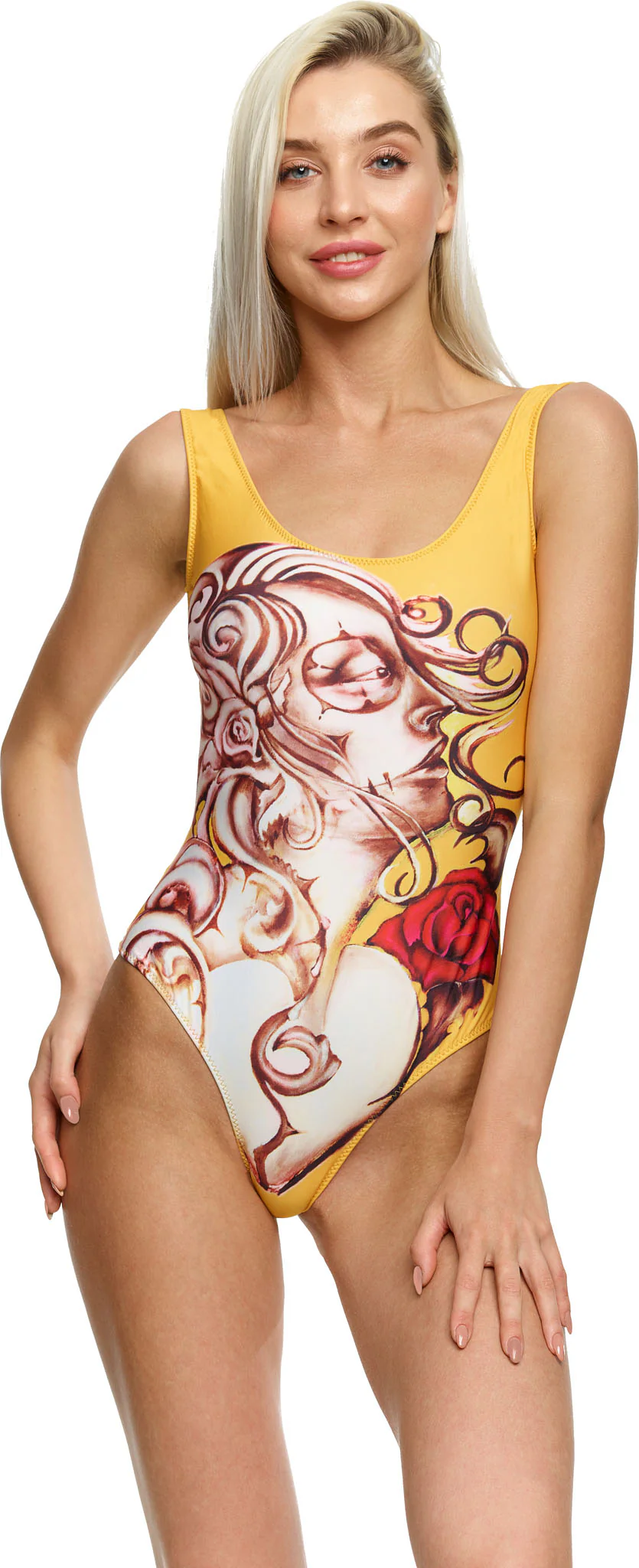 One piece bikini, no cups 'Mexican Girl' swimwear