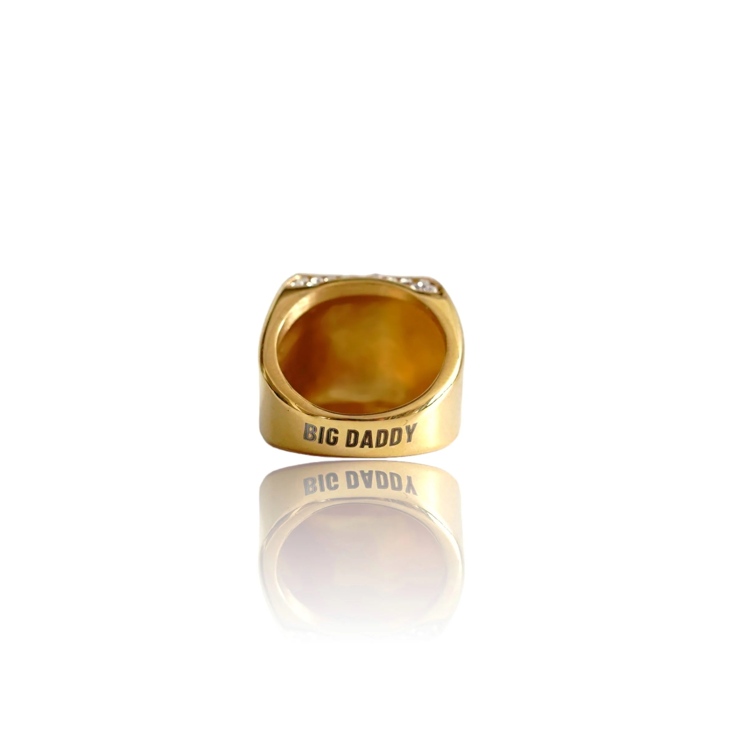 Big Daddy Bling Empire Gold Iced Out Ring