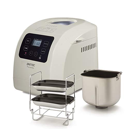Imetec Panemio macchina del pane, Impasta lievita e cuoce, 12 programmi, cestello pagnotta, Accessorio panini, 3 livelli di doratura, Avvio programmabile, 550 W, Ricettario : Amazon.it: Casa e cucina