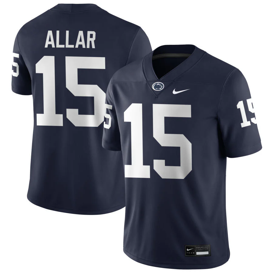Men��s Penn State #15 Drew Allar Football Jersey