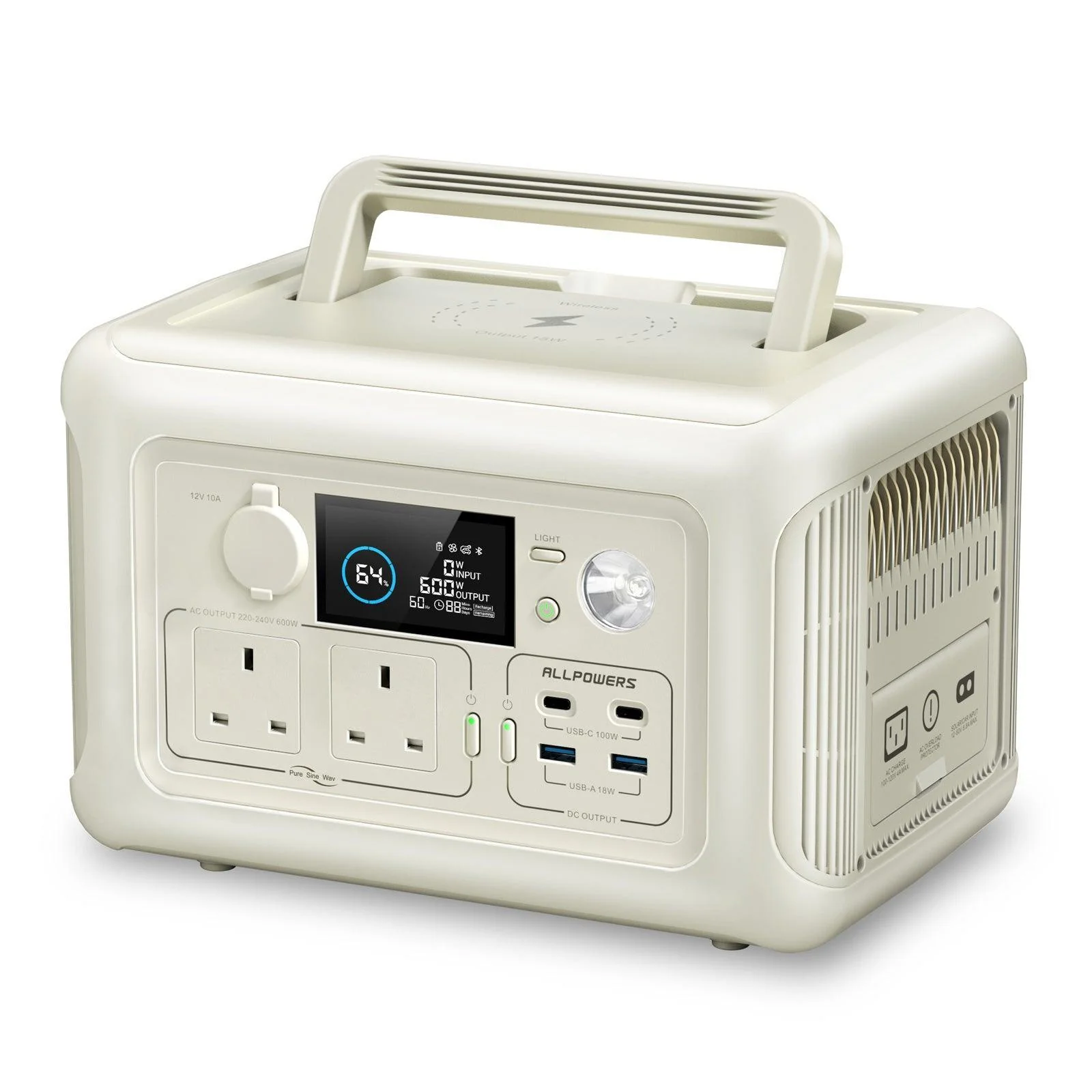 Estación de energía portátil ALLPOWERS R600 | 299Wh 600W