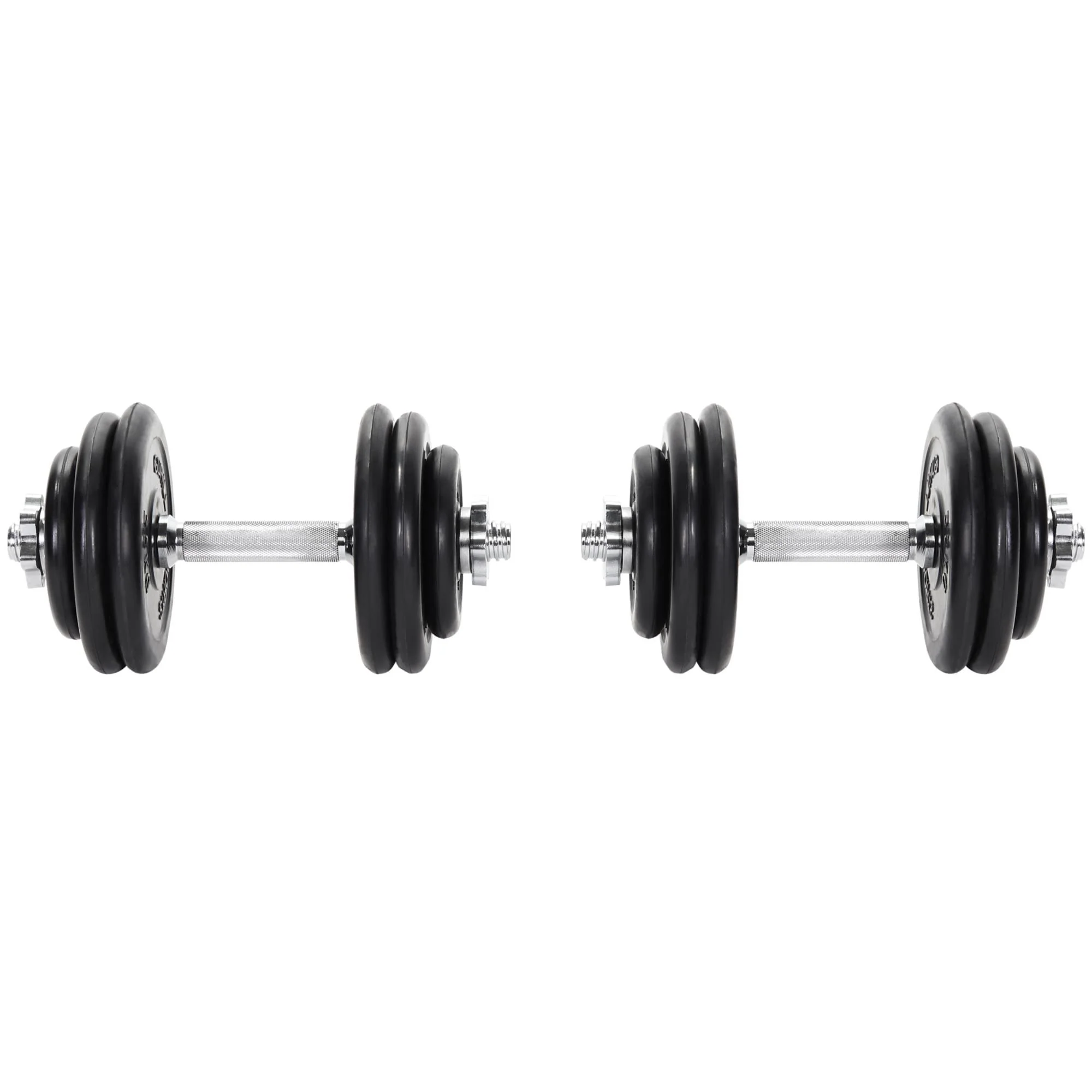 2025 Set de mancuernas con recubrimiento de caucho 30 kg