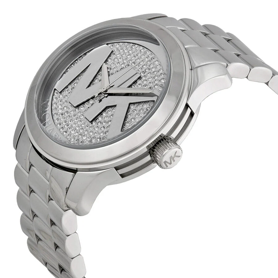 Michael Kors Runway Crystal Pave Silver-Tone Women's Watch - MK5544
