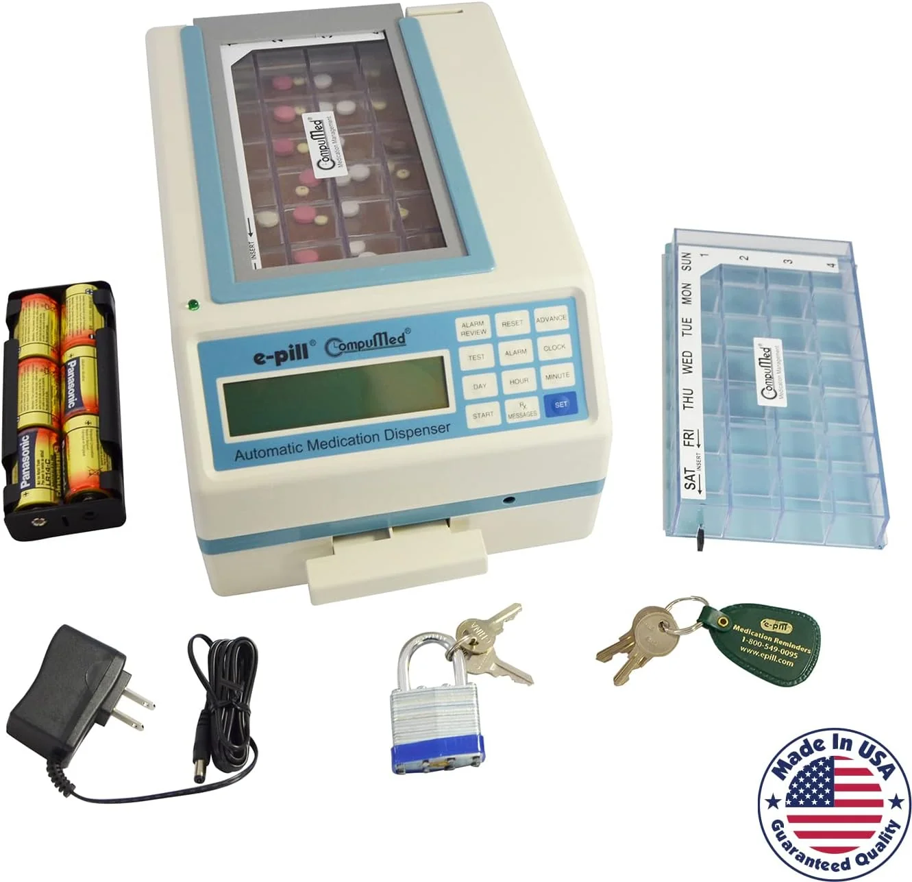 Tamper-Resistant Automatic Pill Dispenser - AC Powered