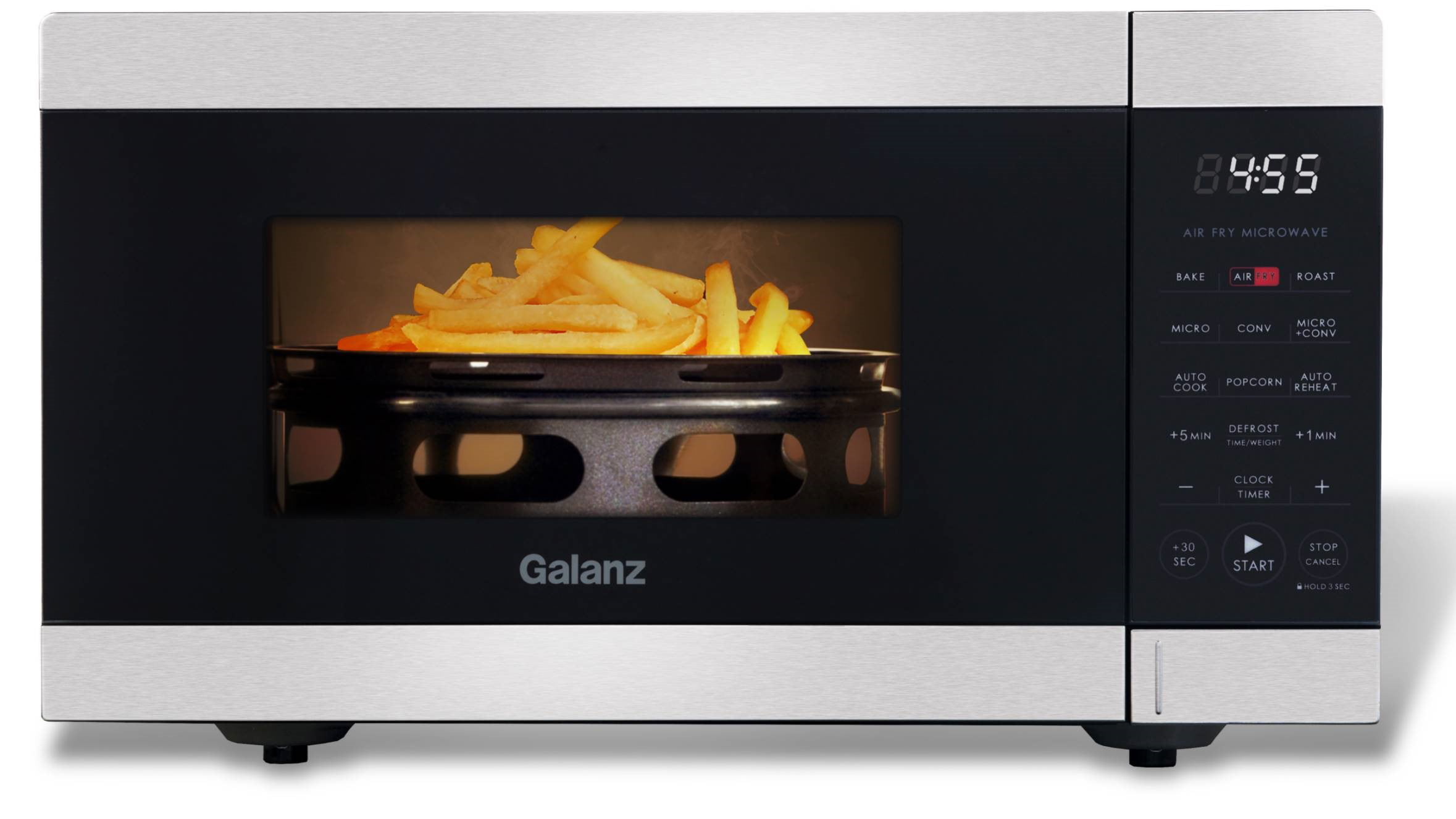 0.9 cu. ft. Air Fry Countertop Microwave, 900 Watts, Stainless Steel
