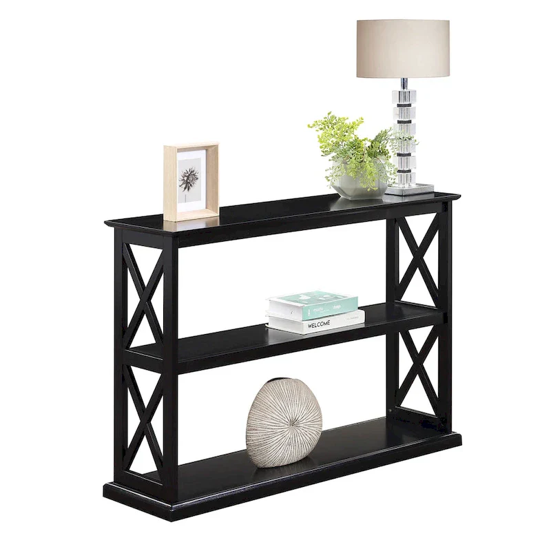 Coventry Console Table with Shelves by Convenience Concepts