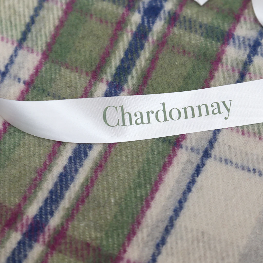 Tartan Lap Blanket - Chardonnay