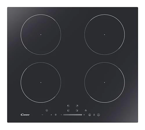 Candy Idea CIS642SCTT/1 Piano Cottua a Induzione, 4 zone cottura, Vetroceramica, da Incasso, Funzione Keep Warm, Power Management, Touch, App hOn, 59x55x52 cm, Nero : Amazon.it: Grandi elettrodomestici