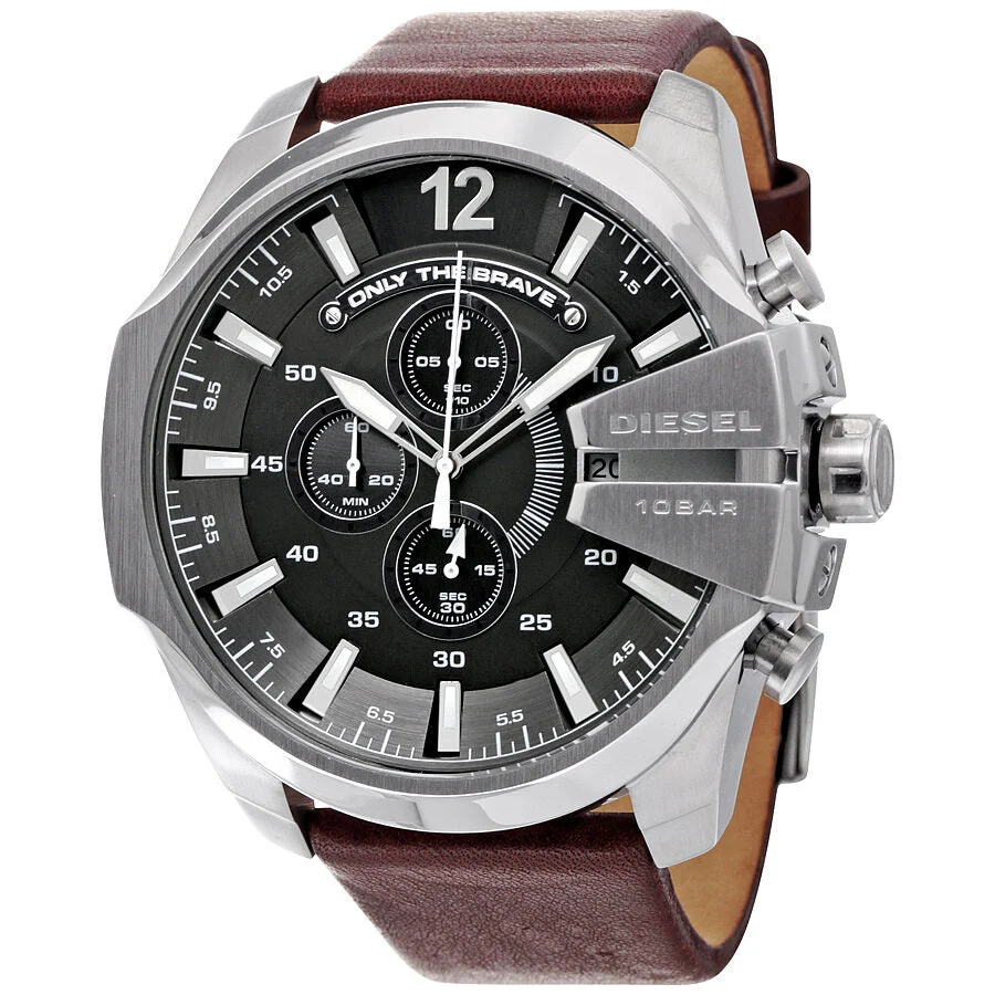 Diesel Mega Chief Chronograph Grey Dial Men's Watch DZ4290