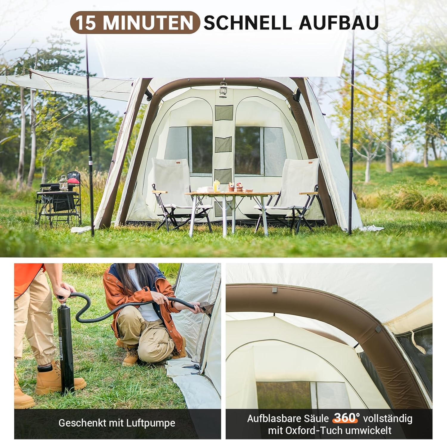 KingCamp Glamping Tent, Family Tent