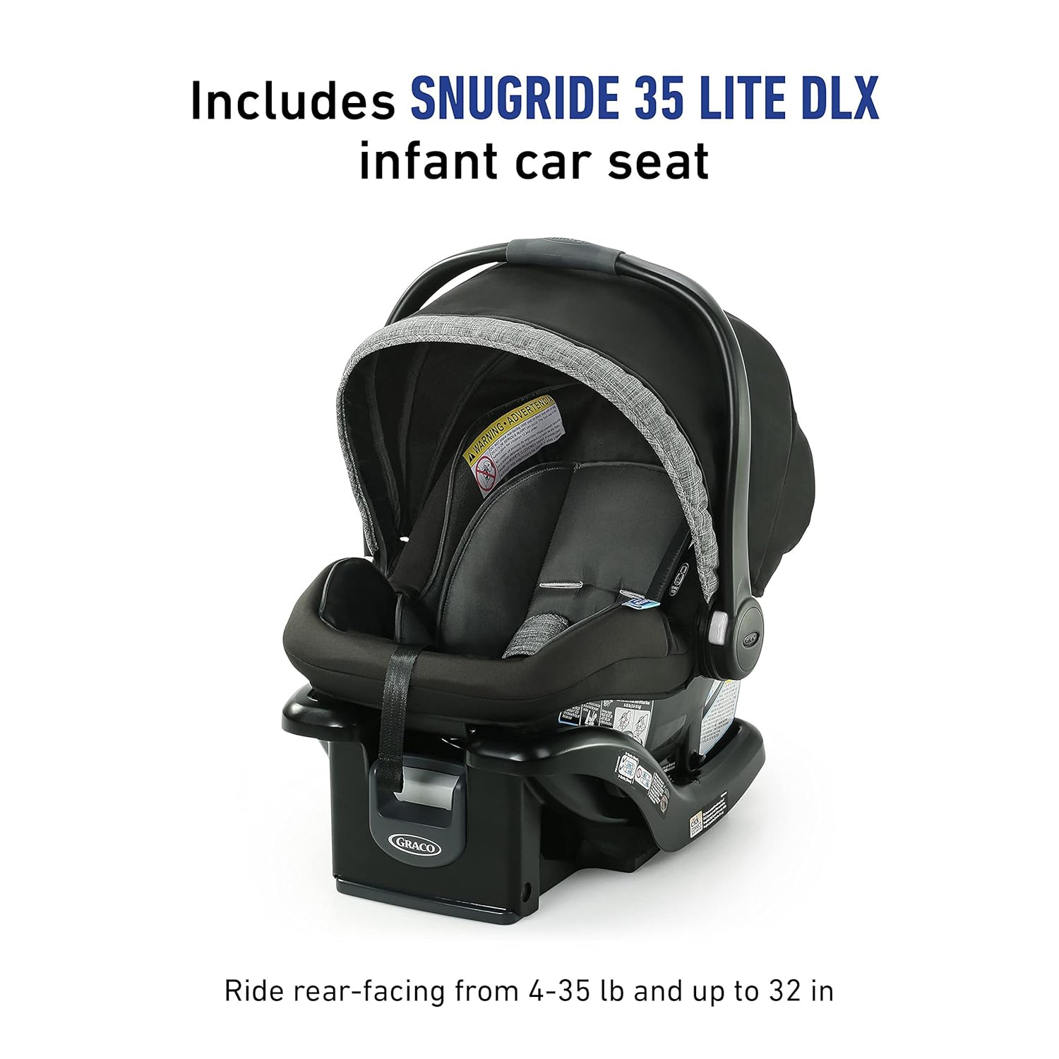 Graco Modes Pramette 3-in-1 Travel System, Stroller & Car Seat Combo, Reversible Seat, Ellington
