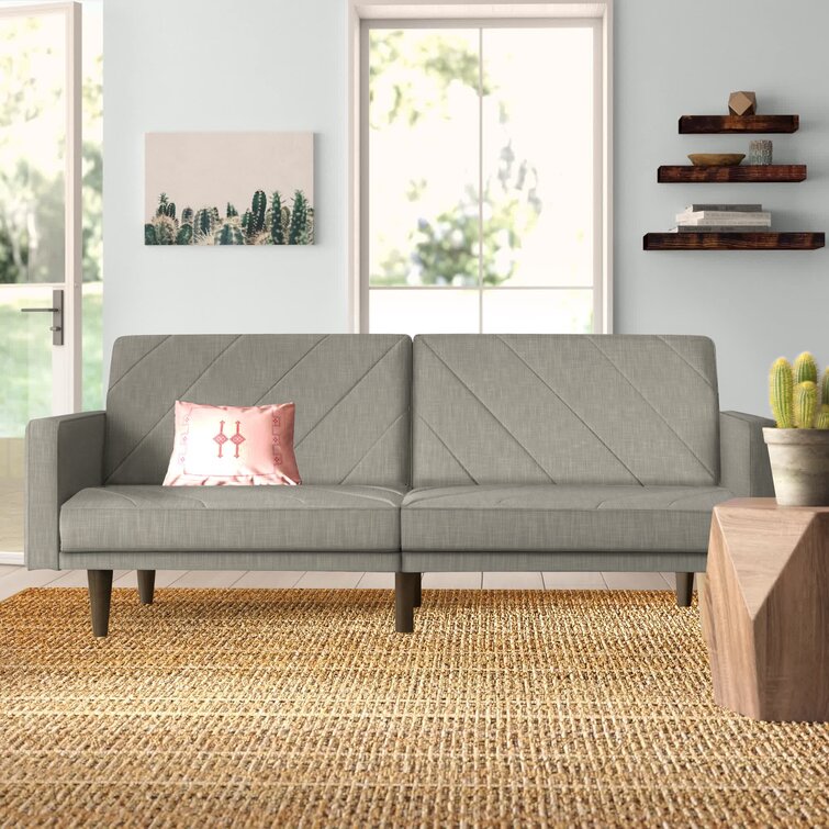 Adria Twin 78.5” Wide Split Back Convertible Sofa