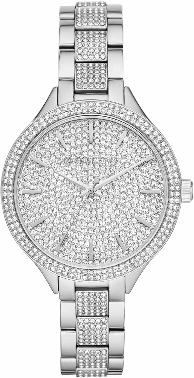 Michael Kors Slim Runway Pav�� Silver-Tone Women's Watch - MK3822