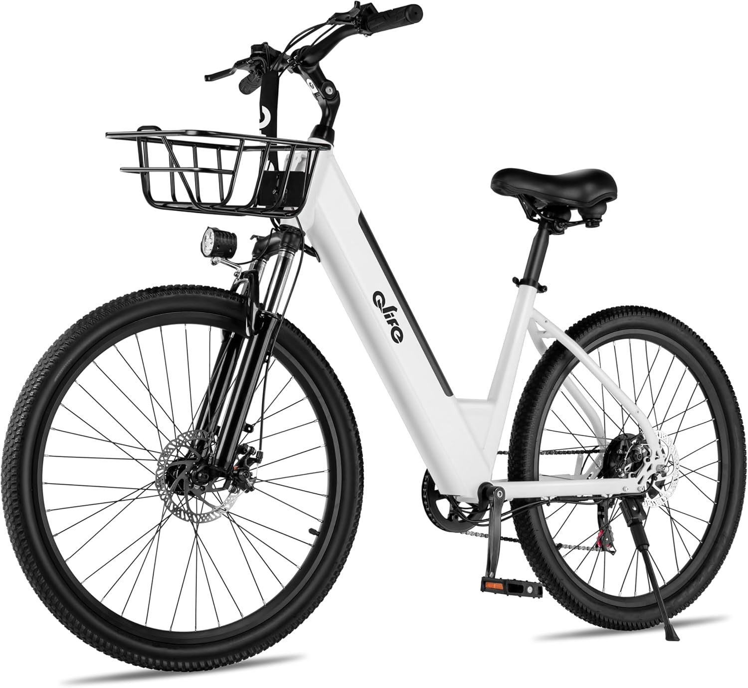 Qlife Cityone Electric Bike for Adults 26 Step-Through 22MPH Ebike with 2.1 Tire,UL2849 Certified Built-in Removable Battery,Peak 750W Motor Ebikes with 7 Speed, Commuter E Bicycle