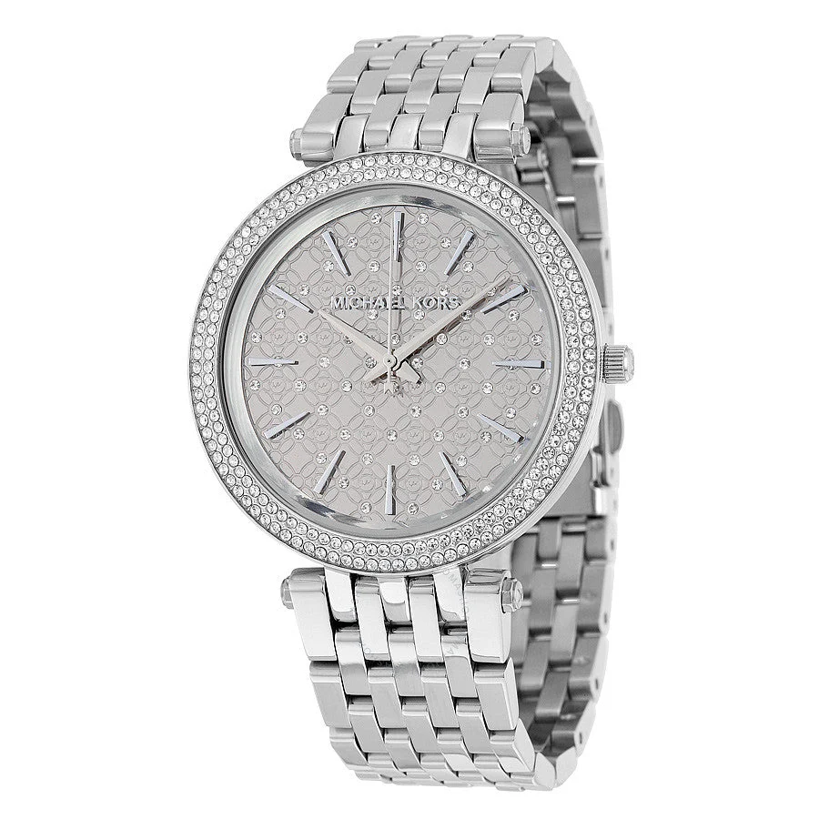 Michael Kors Darci Crystal Pave Silver-Tone Women's Watch - MK3404