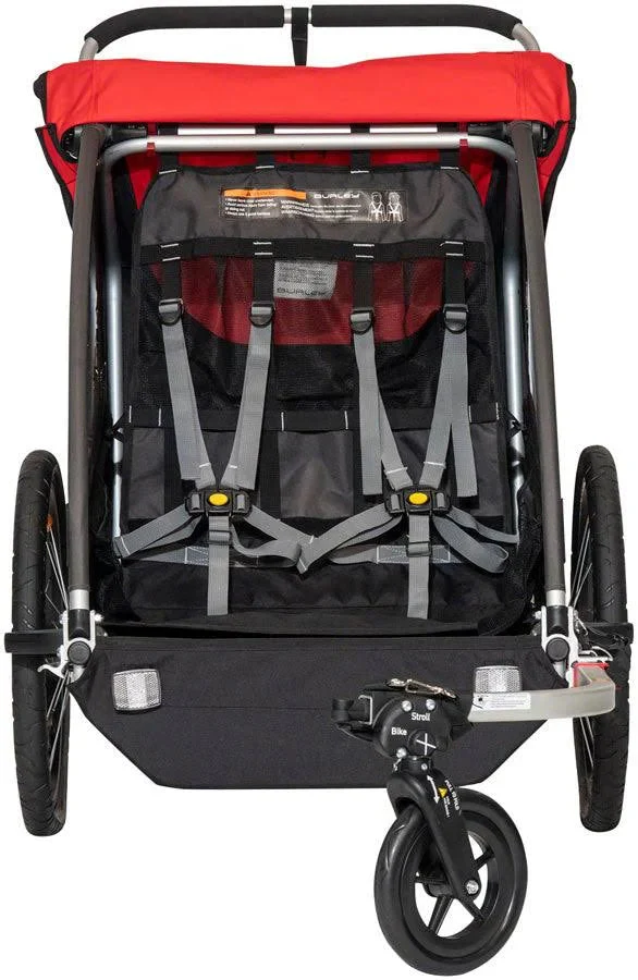 Remolque para bicicleta Burley Honey Bee, color rojo