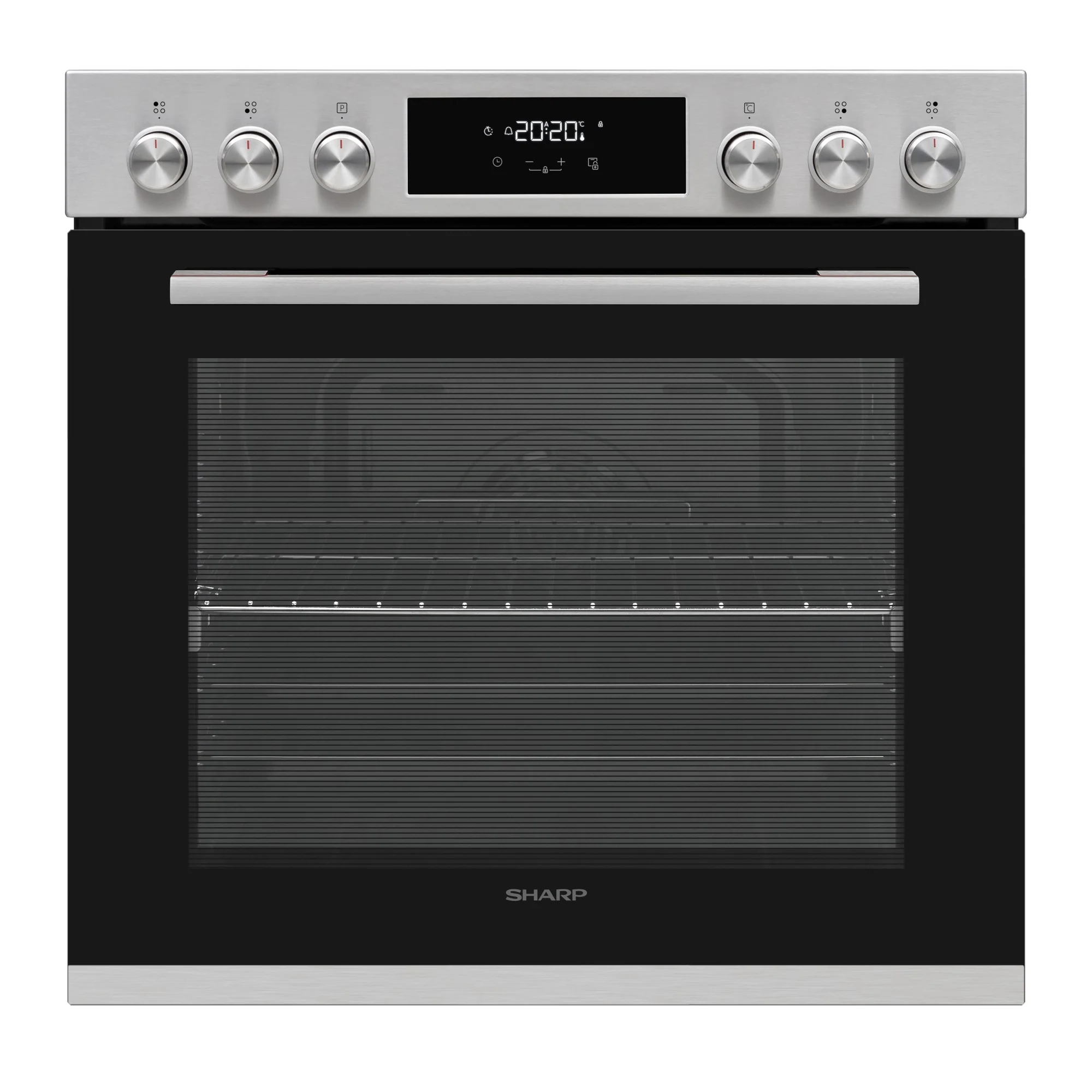 Sharp Kochherd Set Backofen und Vitrokeramikkochfeld, Einbau, K-72P19INH-EU Poly-Set