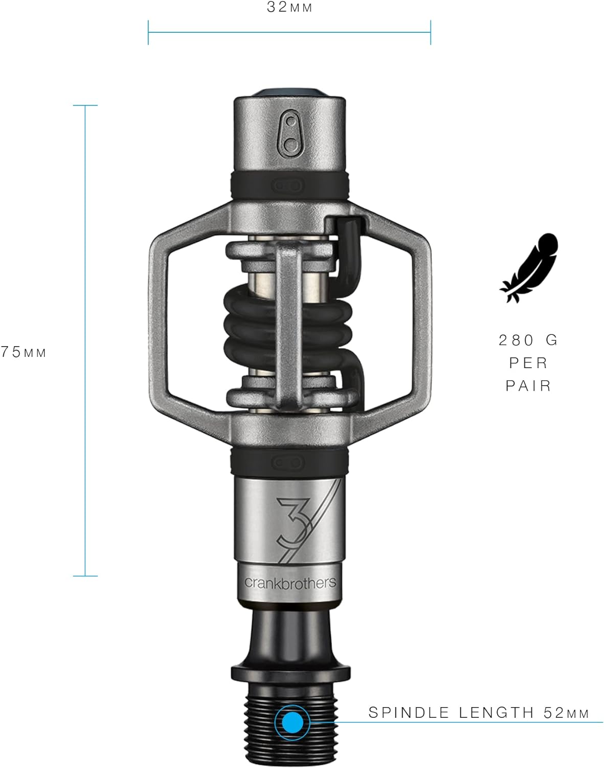 Crankbrothers Eggbeater 11 Titanium Road Bike Pedals, Gold, Lightweight, Unisex Adult