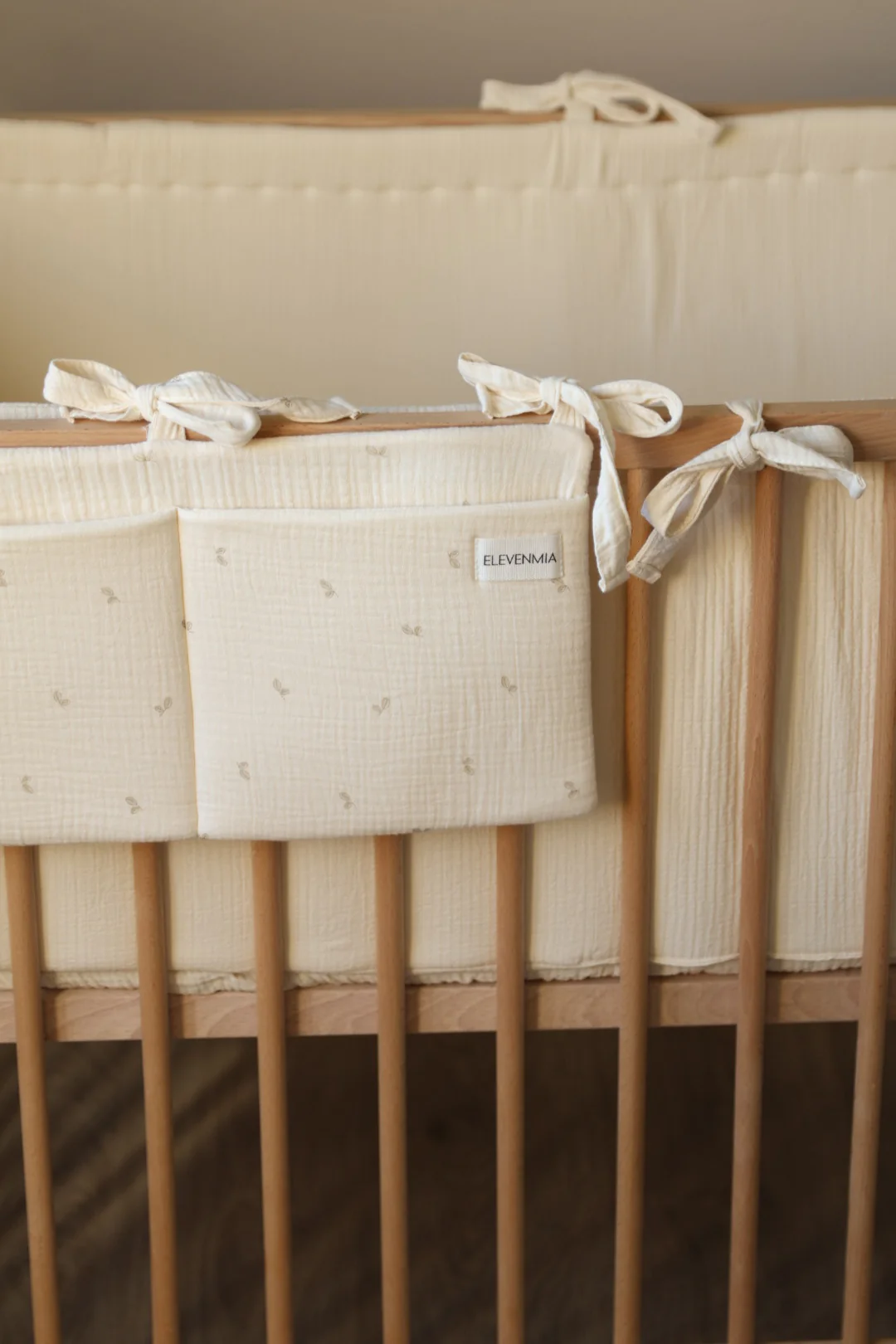 Organizador de cuna Gasa Oliva