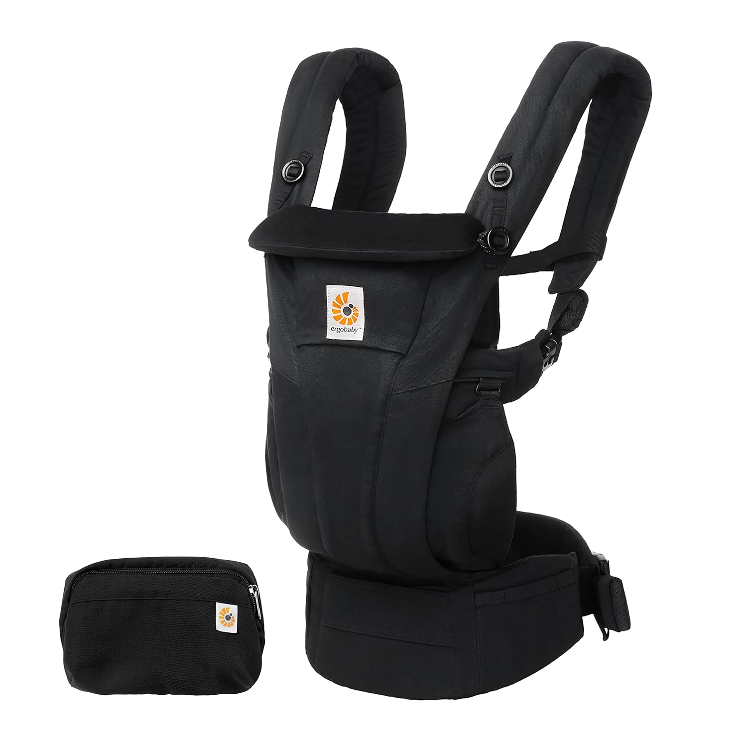 Ergobaby Omni Breeze Babytrage für Neugeborene ab Geburt bis 20kg, 4 Positionen SoftFlex Mesh Ergonomische Babybauchtrage Rückentrage Baby-Tragetasche, Natural Beige