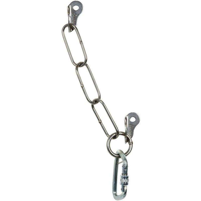 Sosta con catena e moscettone inox