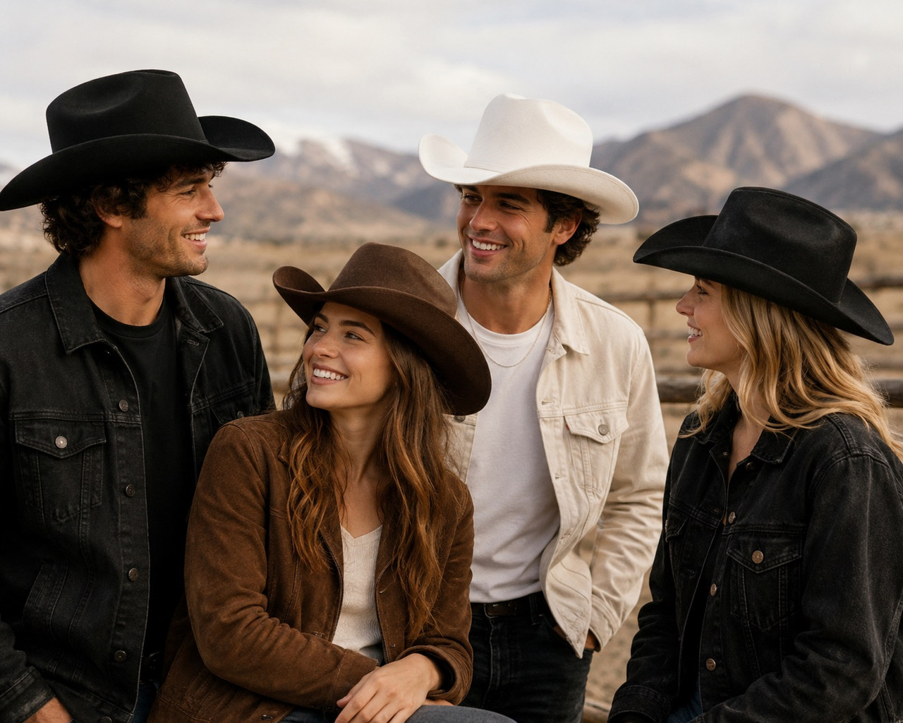 Cowboy Hats DuraFelt 5+ Colors Bulk |  Adult 1480F UNISEX